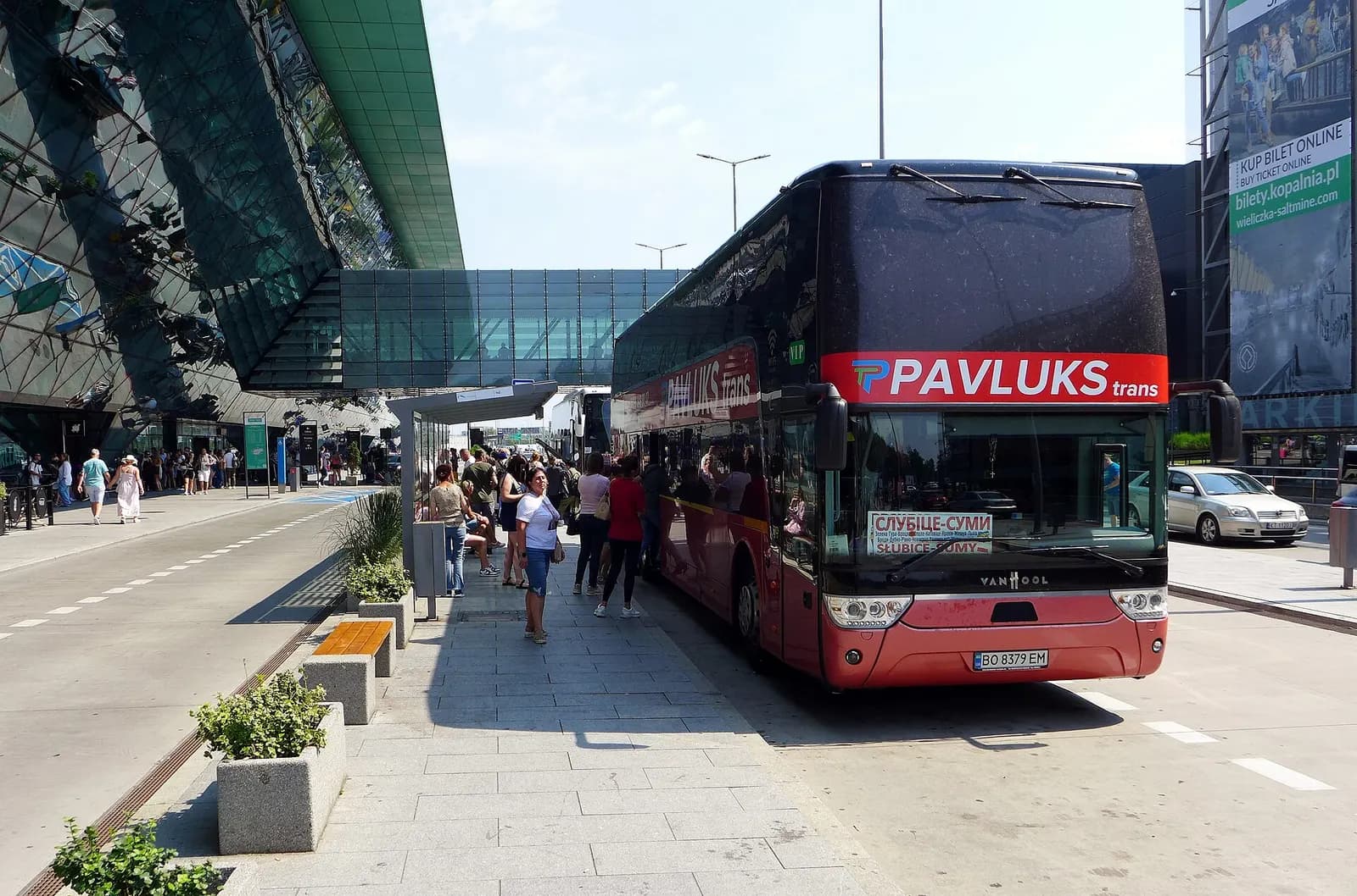 View of the terminal at Kraków Airport