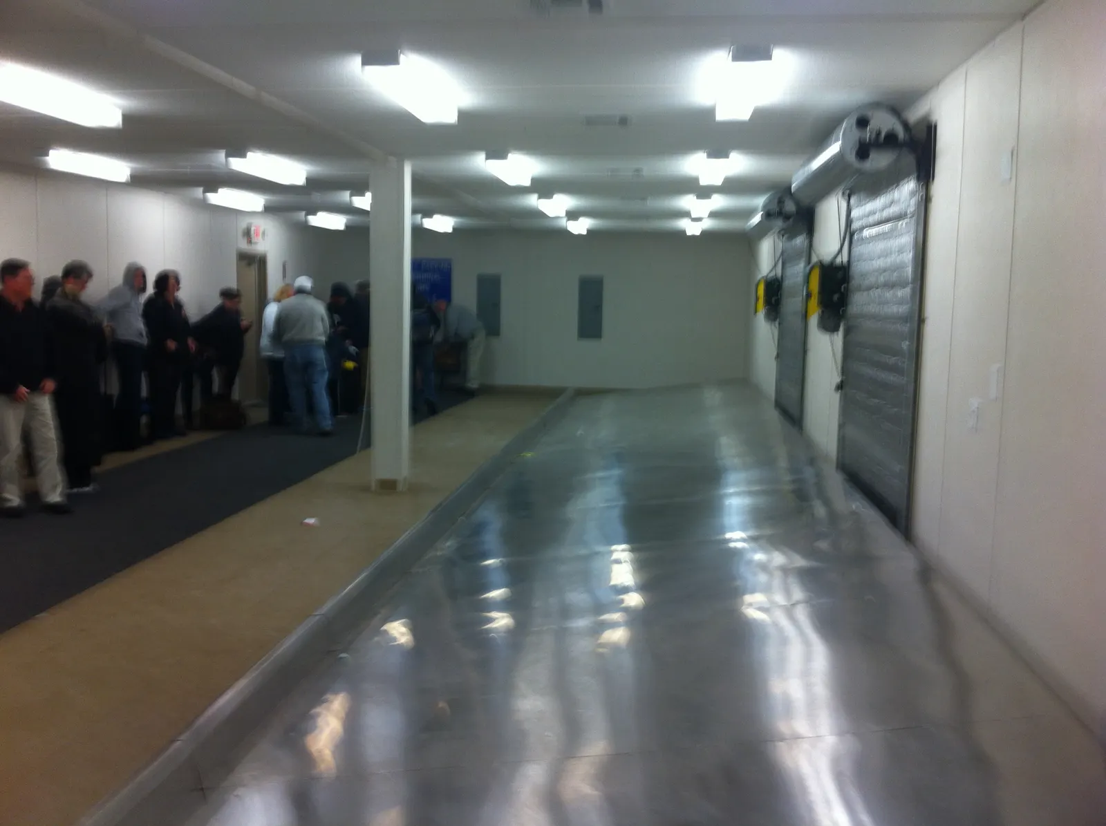 Baggage-claim hall at Trenton-Mercer Airport.