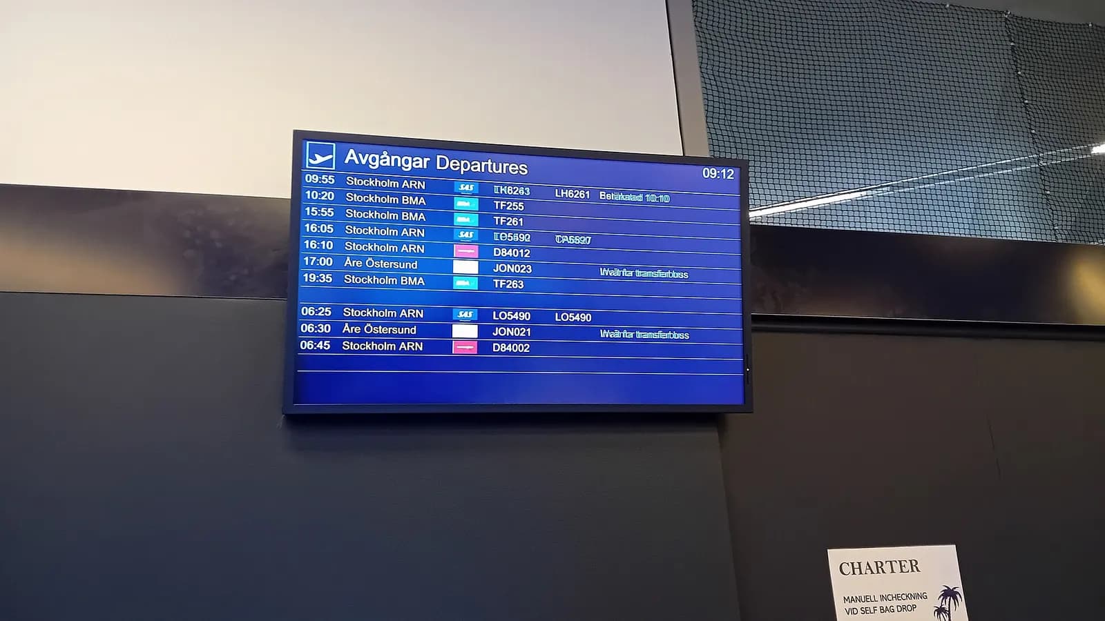Display s odlety