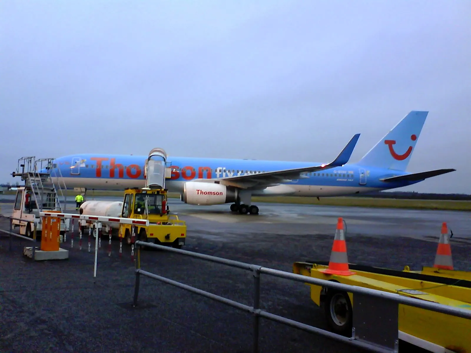 TUIfly Nordic Boeing 757-200 at Umeå Airport, Sweden
