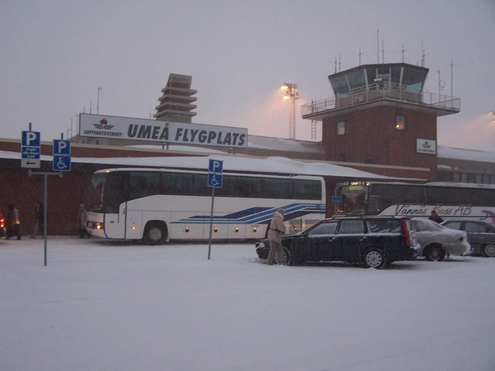 Umeå Airport, winter 2004, Sweden