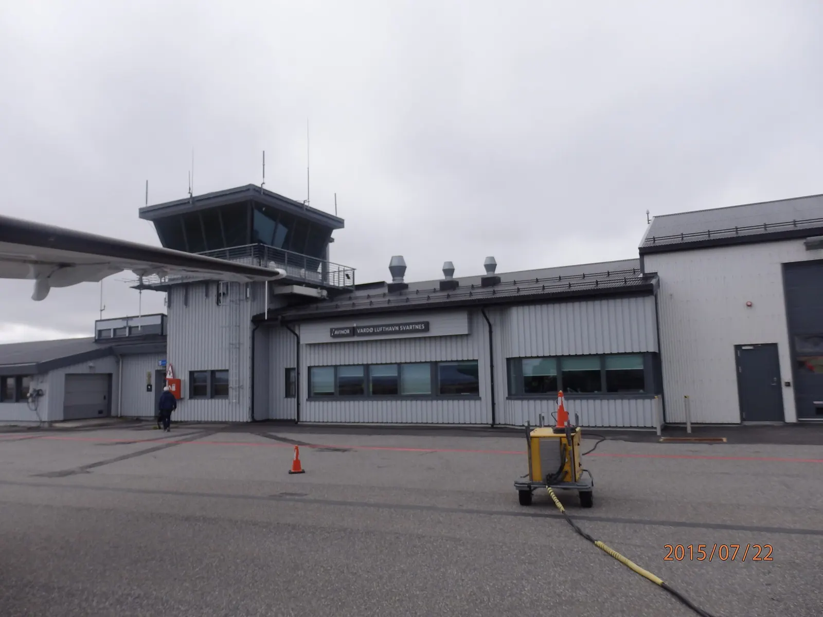 Vardø Airport Svartnes terminal building in 2015