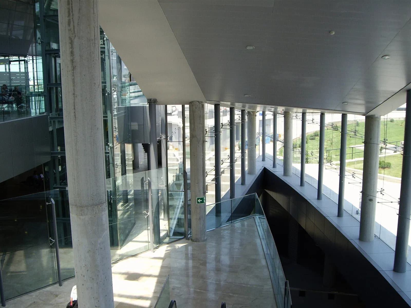 Departures / public hall interior at Manises (Valencia) Airport.