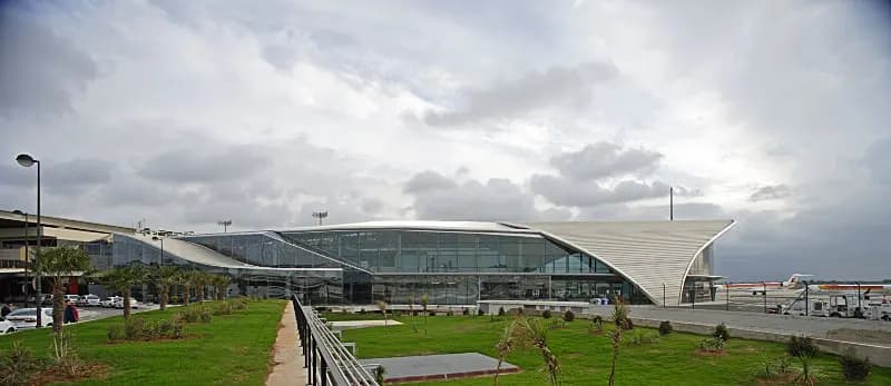 Regional flights terminal wing at Valencia Airport.