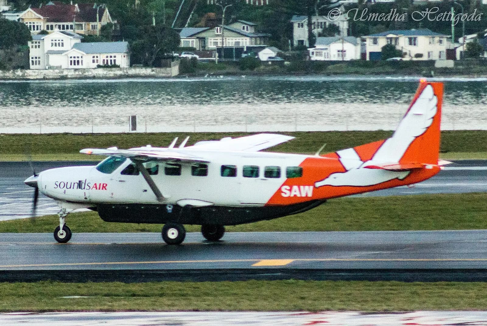 Sounds Air Cessna Caravan ZK-SAW at Wellington Airport
