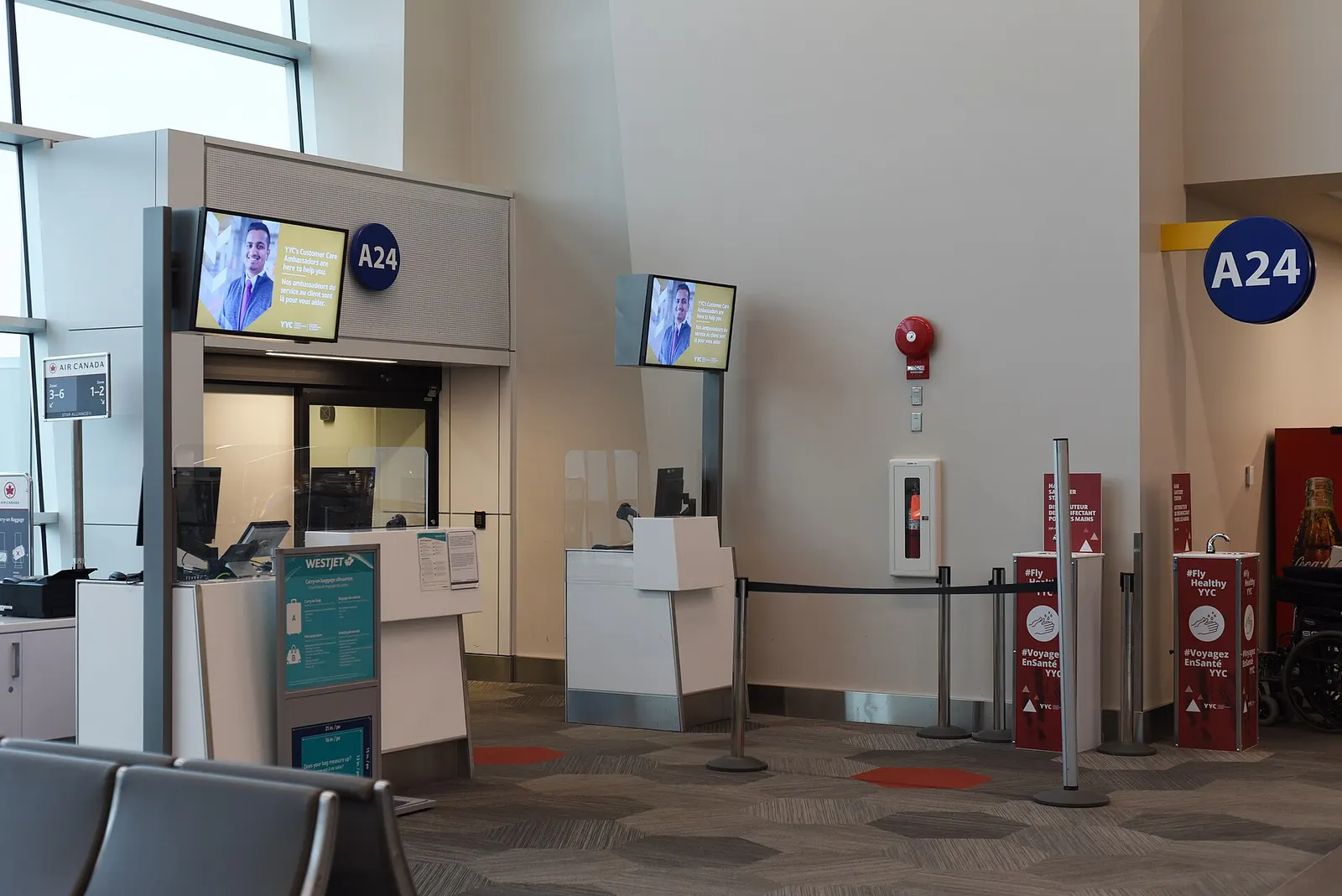 YYC Gate A24 at Calgary International Airport