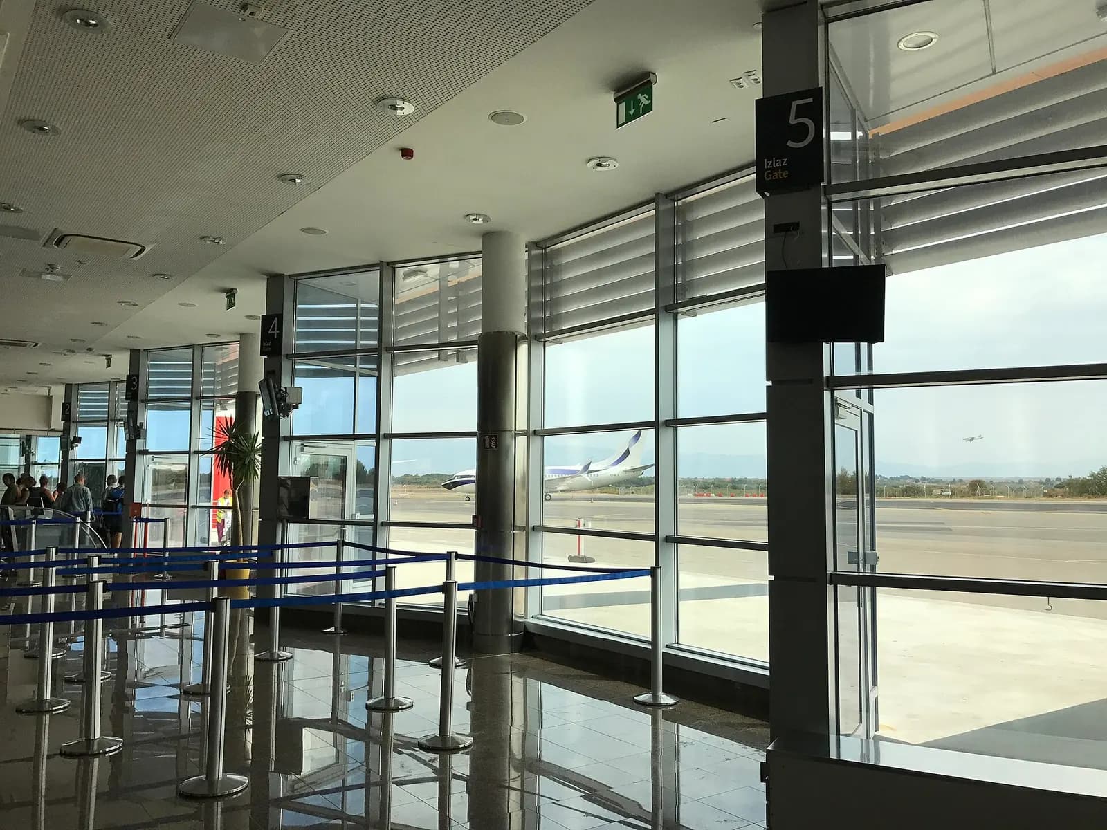 Waiting area at Zadar Airport.