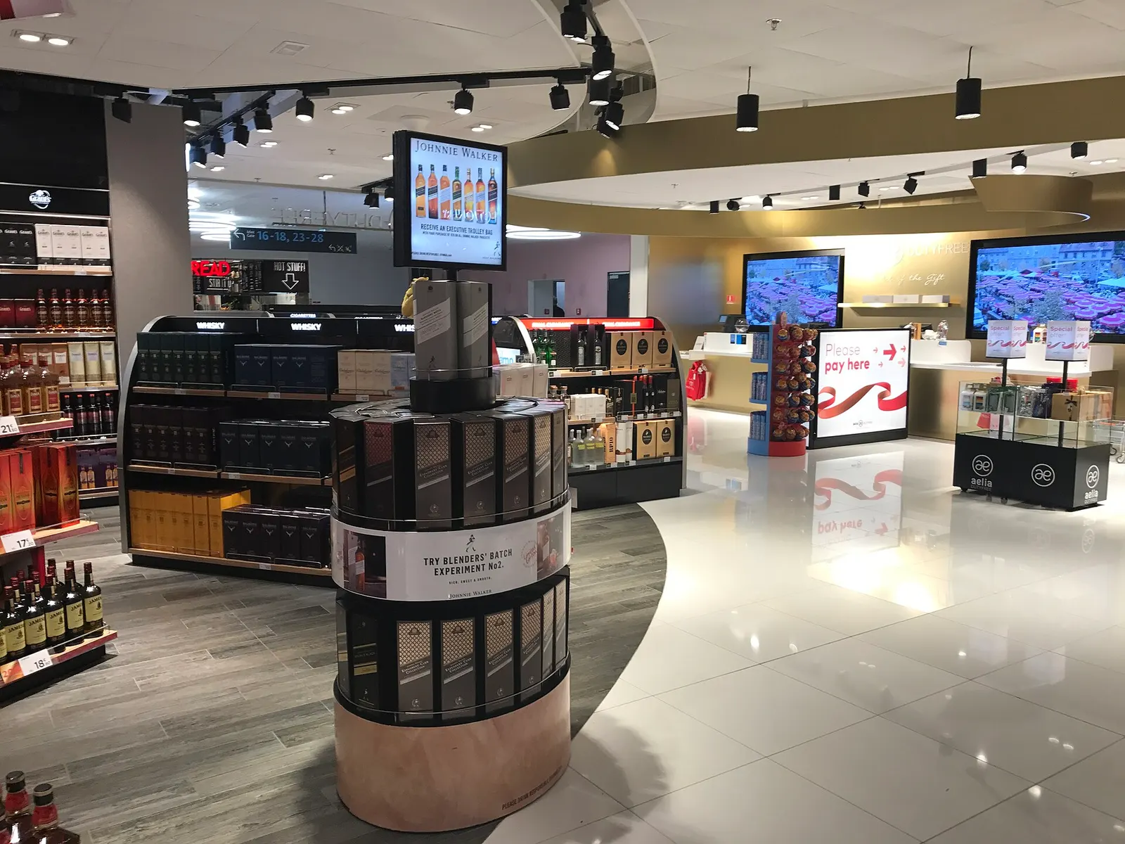 The interior of Franjo Tuđman Airport in Zagreb in May 2017.
