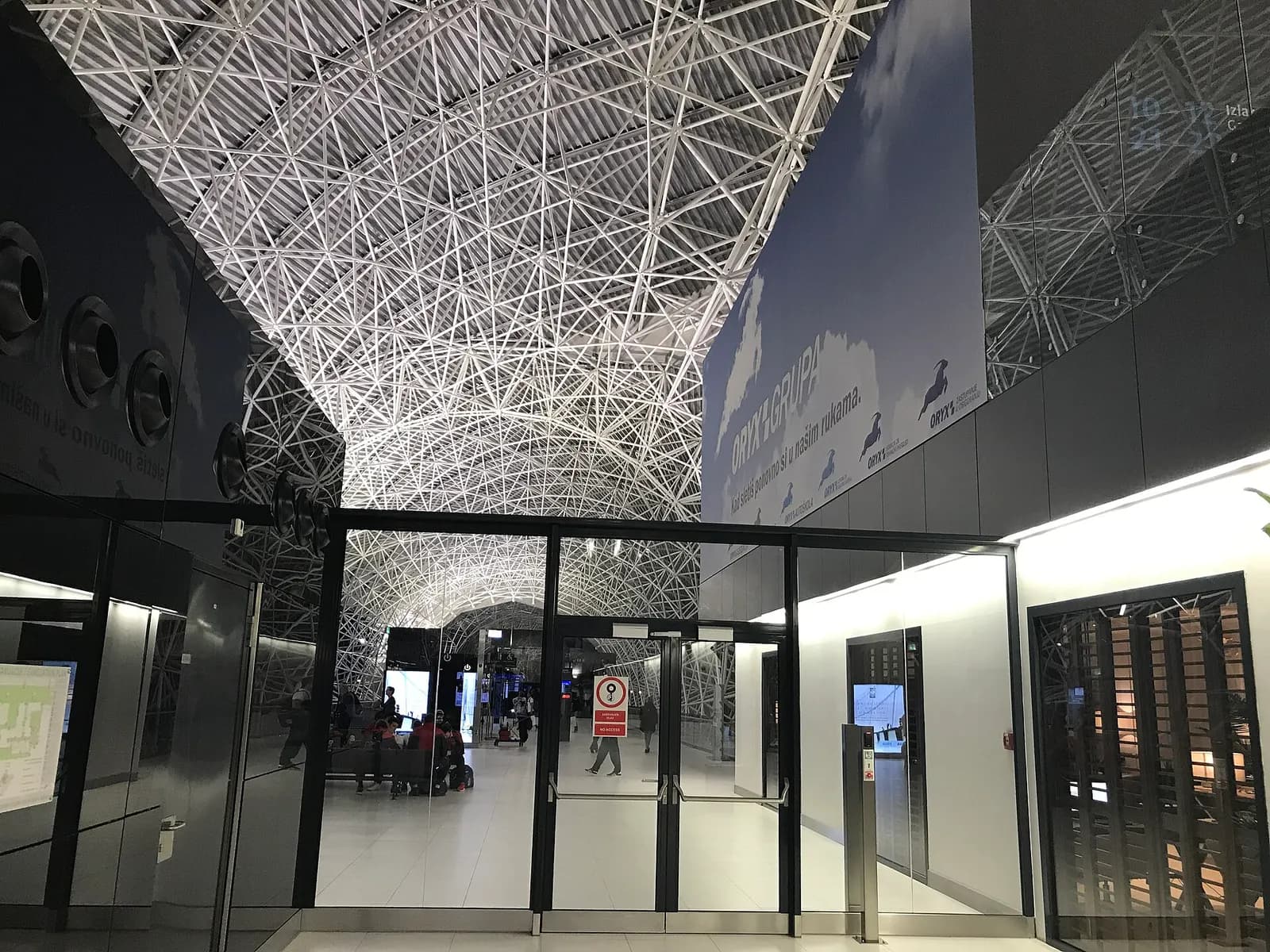 The interior of Franjo Tuđman Airport in Zagreb in May 2017.